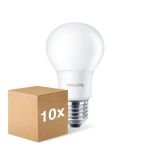 Mehrfachpackung 10x Philips Corepro LED Glühbirne E27 Birne Matt 8W 806lm - 827 Extra Warmweiß | Ersatz Für 60W