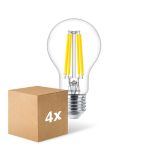 Mehrfachpackung 4x Philips MASTER Value LED Glühbirne E27 Birne Klar 11.2W 1521lm - 927 Extra Warmweiß | Höchste Farbwiedergabe - Dimmbar - Ersatz Für 100W