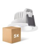 Mehrfachpackung 5x Ledvance LED  SPOT ADJUST Aluminium  8W 680lm 36D - 930 Warmweiß | Ausschnitt 68mm - IP20 - Höchste Farbwiedergabe -  Dimmbar
