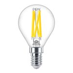 Philips MASTER LED E14 Kugel Fadenlampe Klar 3.4W 470lm - 922-927 Dim To Warm | Höchste Farbwiedergabe - Dimmbar - Ersatz Für 40W